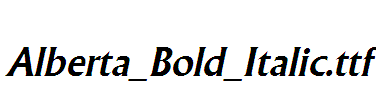 Alberta_Bold_Italic