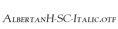 AlbertanH-SC-Italic