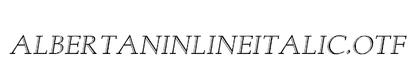 AlbertanInlineItalic