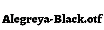 Alegreya-Black