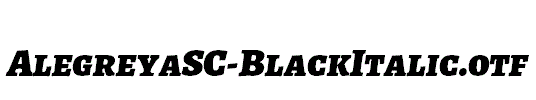 AlegreyaSC-BlackItalic