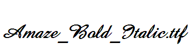 Amaze_Bold_Italic