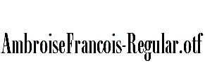 AmbroiseFrancois-Regular