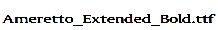 Ameretto_Extended_Bold