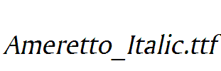 Ameretto_Italic