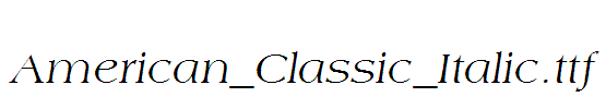 American_Classic_Italic