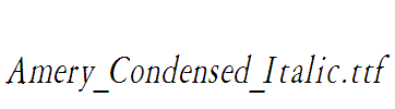 Amery_Condensed_Italic