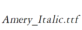 Amery_Italic