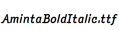 AmintaBoldItalic