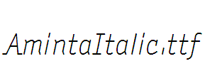 AmintaItalic