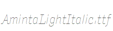 AmintaLightItalic