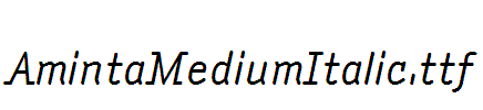 AmintaMediumItalic