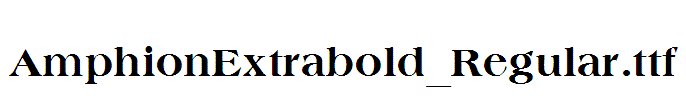 AmphionExtrabold_Regular