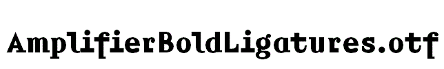 AmplifierBoldLigatures