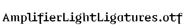 AmplifierLightLigatures