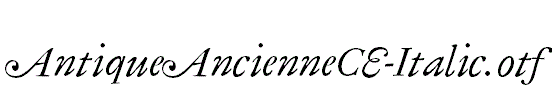 AntiqueAncienneCE-Italic