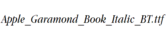 Apple_Garamond_Book_Italic_BT