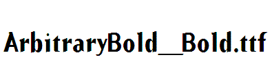 ArbitraryBold_Bold