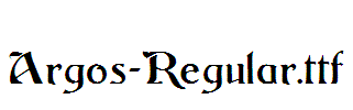 Argos-Regular