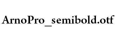 ArnoPro_semibold