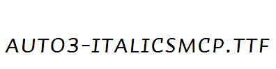 Auto3-ItalicSmCp