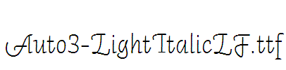 Auto3-LightItalicLF