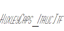 HuxleyCaps_Italic