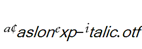 ACaslonExp-Italic