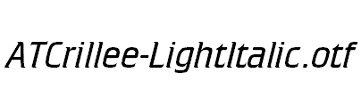 ATCrillee-LightItalic