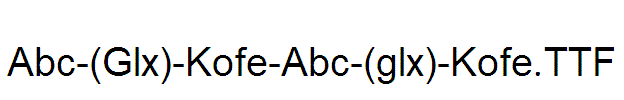 Abc-(Glx)-Kofe-Abc-(glx)-Kofe