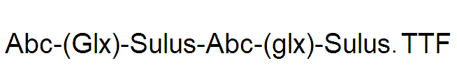 Abc-(Glx)-Sulus-Abc-(glx)-Sulus