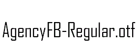 AgencyFB-Regular