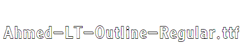 Ahmed-LT-Outline-Regular