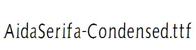 AidaSerifa-Condensed