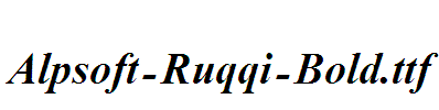 Alpsoft-Ruqqi-Bold