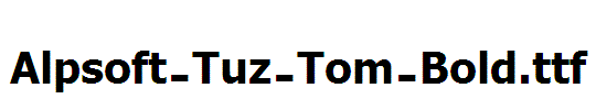 Alpsoft-Tuz-Tom-Bold