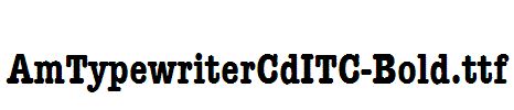 AmTypewriterCdITC-Bold