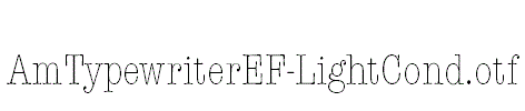 AmTypewriterEF-LightCond