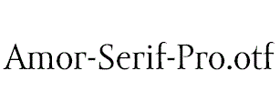 Amor-Serif-Pro