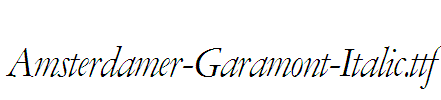 Amsterdamer-Garamont-Italic