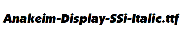 Anakeim-Display-SSi-Italic