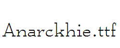 Anarckhie