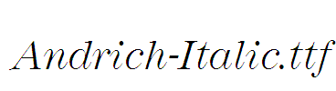 Andrich-Italic