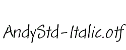 AndyStd-Italic