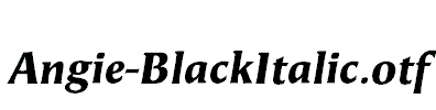 Angie-BlackItalic