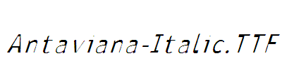 Antaviana-Italic