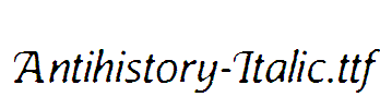 Antihistory-Italic