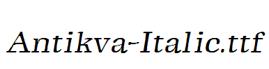 Antikva-Italic