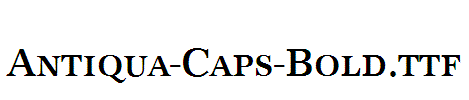 Antiqua-Caps-Bold