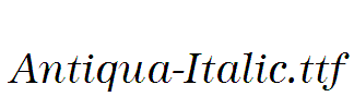 Antiqua-Italic